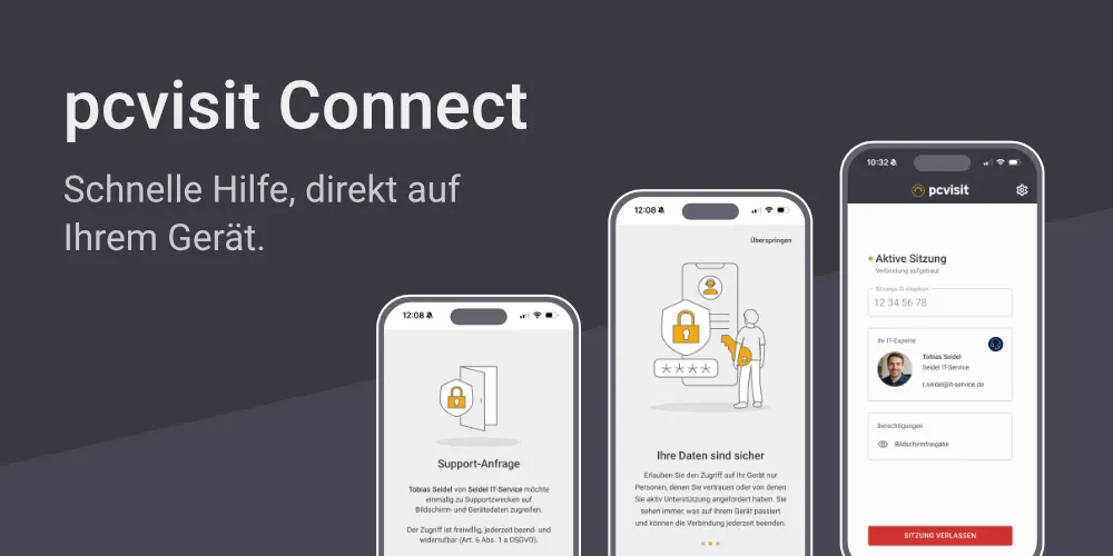 pcvisit Connect App für iOS und iPadOS